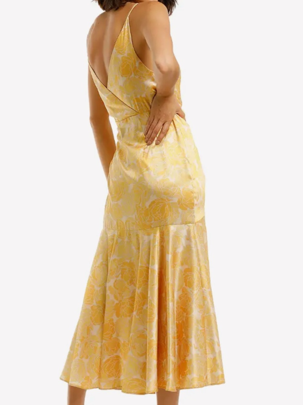Acler Yellow Floral Wrap Dress. NWT